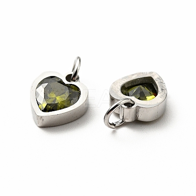 304 Stainless Steel Pendants STAS-D189-06P-04-1