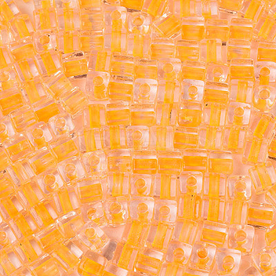 Transparent Inside Colours Glass Seed Beads SEED-T007-11G-1