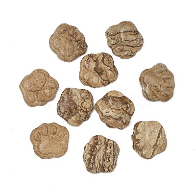 Natural Picture Jasper Carved Cabochons G-I395-A01-1