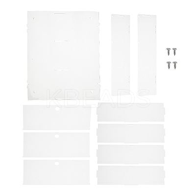 3-Tier Transparent Acrylic Minifigures Display Case ODIS-WH0061-50A-1