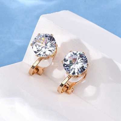 Alloy Silicone Clip-on Earrings EJEW-Z120-02G-01-1