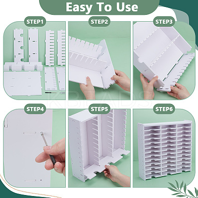 2 Sets 36 Grids PVC Plastic Inkpad Storage Holder ODIS-UN0001-15B-1