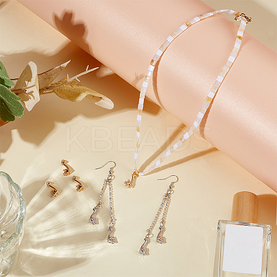 8Pcs 2 Colors Brass Micro Pave Clear Cubic Zirconia Pendants KK-BC0014-84-1