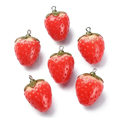 Opaque Resin Pendants RESI-YW0001-28-1