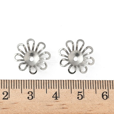 304 Stainless Steel Bead Caps STAS-Z144-10P-1