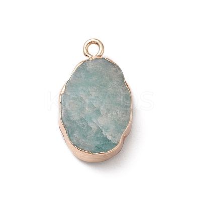 Natural Green Aventurine Pendants G-K333-01B-1