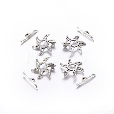 Tibetan Style Alloy Toggle Clasps LF5115Y-1