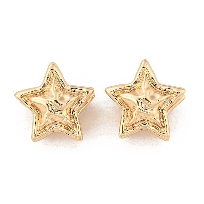 Brass Hoop Earrings for Women LS-EJEW-U041-08G-1