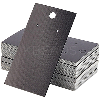 100Pcs Rectangle Paper Jewelry Display Cards CDIS-SP0001-19-1