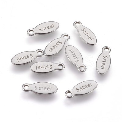 Non-Tarnish 304 Stainless Steel Charms STAS-E454-02P-1