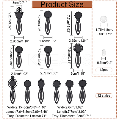 DIY Blank Dome Bookmark Making Kit DIY-NB0007-86-1