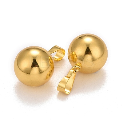 Brass Bell Pendants KK-I682-01A-G-1