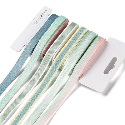 18 Yards 6 Styles Polyester Ribbon SRIB-Q022-F02-1