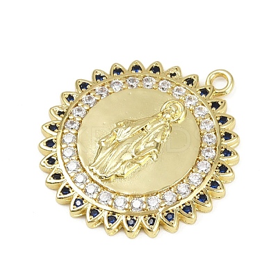 Brass Micro Pave Cubic Zirconia Pendants LS-KK-M322-37G-1