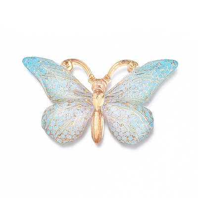 Gradient Color Plastic Pendants KY-K010-A-1