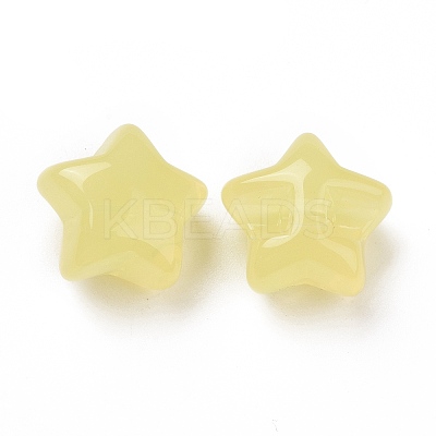 Imitation Jelly Style Acrylic Beads OACR-B002-03B-1