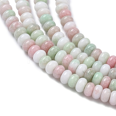 Ombre Effect Dyed Glass Beads Strands GLAA-C043-01-1