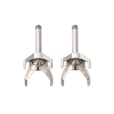 304 Stainless Steel Stud Earring Findings STAS-B091-02C-06P-1
