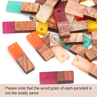 DIY Walnut Wooden Dangle Earring Making Kits DIY-OC0006-72-1
