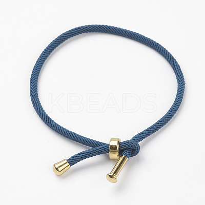 Cotton Twisted Cord Bracelet Making X-MAK-L012-07-1