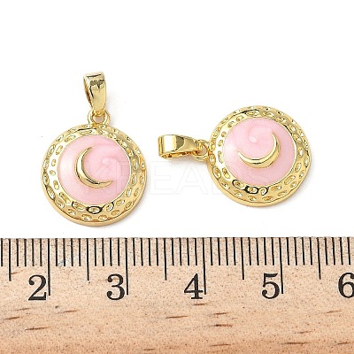 Brass Enamel Pendants KK-I371-29G-02-1