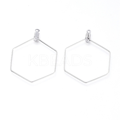 Non-Tarnish 304 Stainless Steel Pendants STAS-L232-104P-1