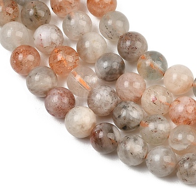 Natural Arusha Sunstone Beads Strands G-P488-04A-1