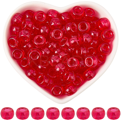 800Pcs Transparent Plastic Beads KY-SP0001-52C-1