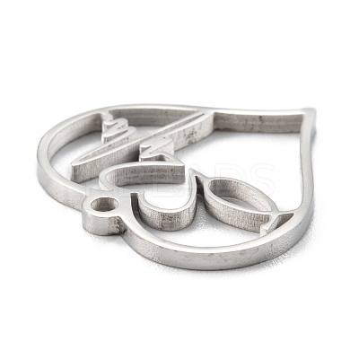 Non-Tarnish 304 Stainless Steel Pendants STAS-G251-08P-1