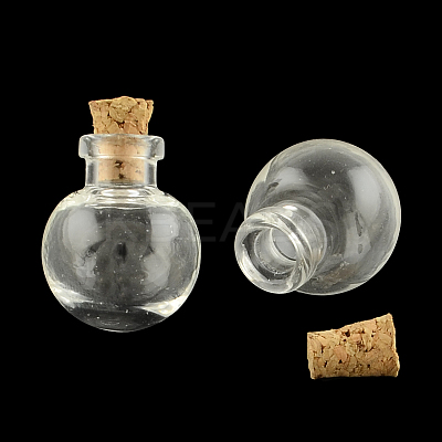 Round Glass Bottle for Bead Containers AJEW-R045-01-1