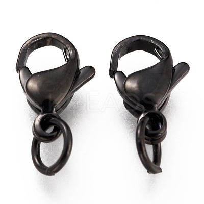 304 Stainless Steel Lobster Claw Clasps Ion Plating(IP) STAS-G240-01C-EB-1