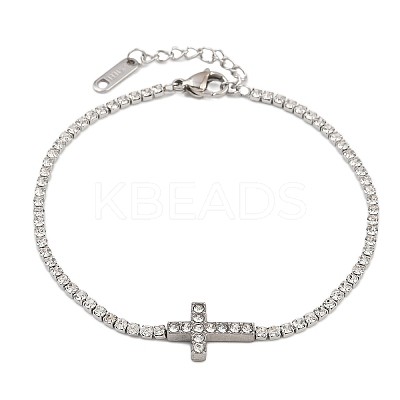 304 Stainless Steel Cup Chains Bracelets for Women BJEW-D364-01A-P-1