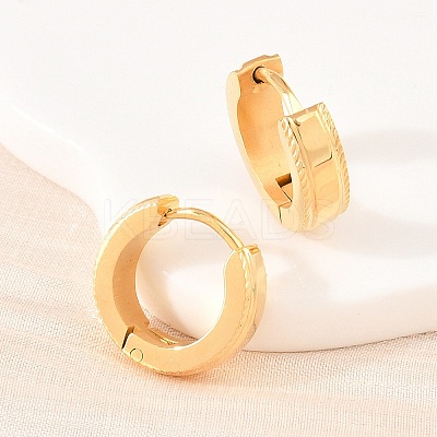 304 Stainless Steel Hoop Earrings EJEW-L307-06G-1