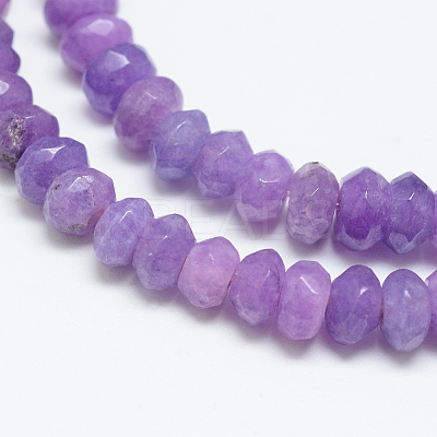 Natural White Jade Bead Strands G-R409-3x5-05-1