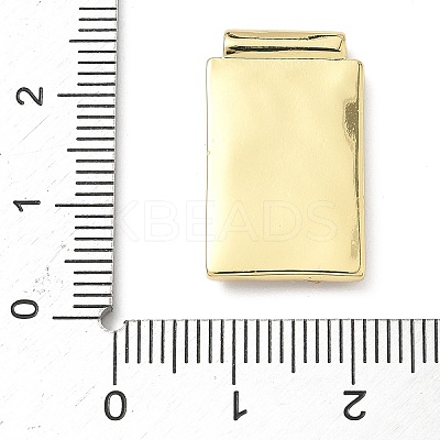 Brass Pave Natural White Shell Religion Rectangle Pendants KK-Q068-32G-1