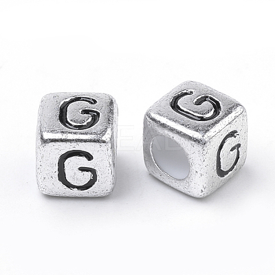 Plated Acrylic Beads PB43C9308-G-01-1