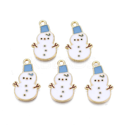 Rack Plating Alloy Enamel Pendants ENAM-N055-165-1