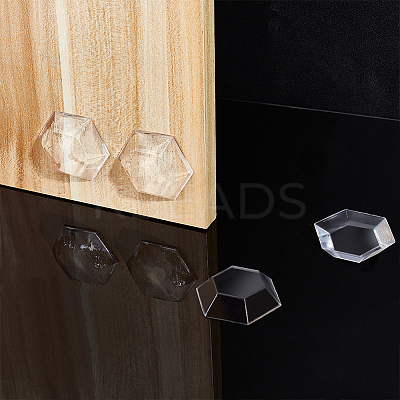 1 Set 6Pcs Self Adhesive Door Knob Bumpers AJEW-NB0006-18-1