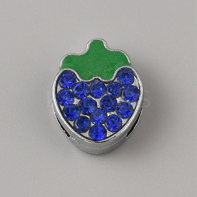 Alloy Rhinestone Slide Charms FIND-WH0419-90C-1
