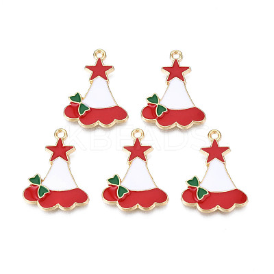 Rack Plating Alloy Enamel Charms ENAM-N055-160-1