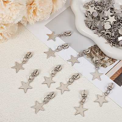 50Pcs Star Iron Zipper Sliders FIND-CY0002-21-1