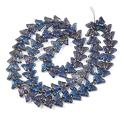 Electroplate Glass Beads Strands EGLA-N012-04Q-1