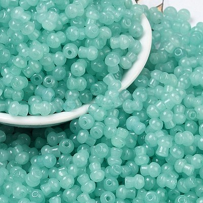 Transparent Colours Glass Seed Beads SEED-R001-01Q-1