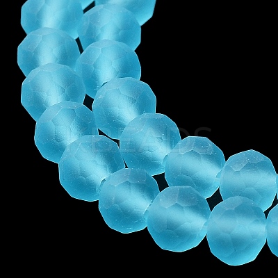 Transparent Glass Beads Strands X1-EGLA-A034-T6mm-MD08-1