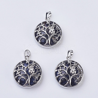 Natural & Synthetic Mixed Stone Pendants G-K234-E-1