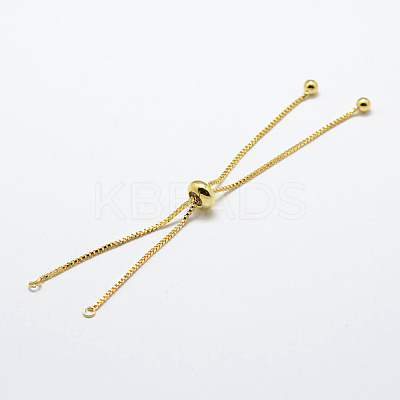 Rack Plating Brass Chain Bracelet Making X1-KK-A142-018G-1