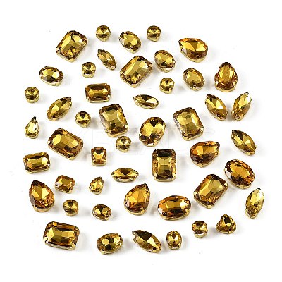 Glass Rhinestone Sew on Rhinestone RB-CBA33FD-01G-06-1
