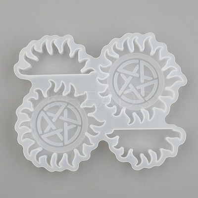 Gear Straw Topper Silicone Molds Decoration DIY-J003-15-1