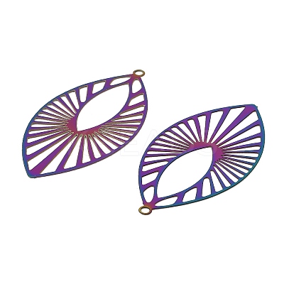 201 Stainless Steel Filigree Pendants SA-CBAF42D-01-1