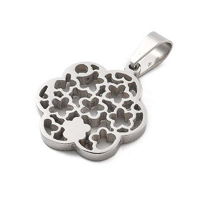 304 Stainless Steel Pendants STAS-F313-14P-1
